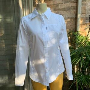Columbia long sleeve white shirt